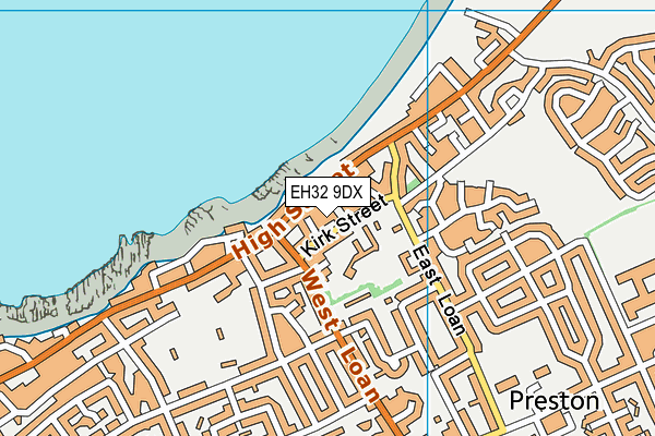 EH32 9DX map - OS VectorMap District (Ordnance Survey) EH32 9DX map - OS VectorMap District (Ordnance Survey)