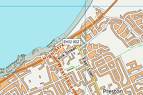 EH32 9DZ map - OS VectorMap District (Ordnance Survey) EH32 9DZ map - OS VectorMap District (Ordnance Survey)