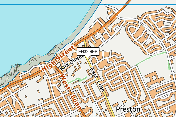 EH32 9EB map - OS VectorMap District (Ordnance Survey) EH32 9EB map - OS VectorMap District (Ordnance Survey)