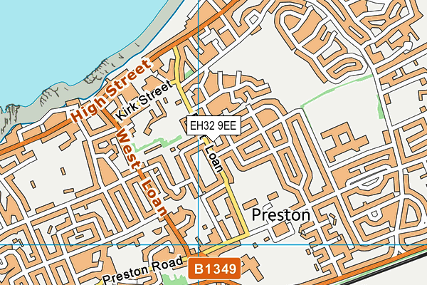 EH32 9EE map - OS VectorMap District (Ordnance Survey) EH32 9EE map - OS VectorMap District (Ordnance Survey)