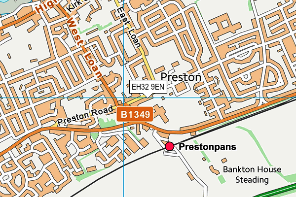 EH32 9EN map - OS VectorMap District (Ordnance Survey) EH32 9EN map - OS VectorMap District (Ordnance Survey)