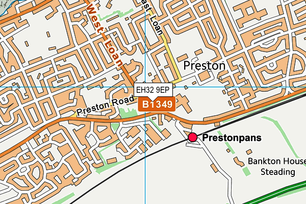 EH32 9EP map - OS VectorMap District (Ordnance Survey) EH32 9EP map - OS VectorMap District (Ordnance Survey)