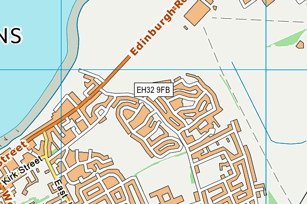 EH32 9FB map - OS VectorMap District (Ordnance Survey) EH32 9FB map - OS VectorMap District (Ordnance Survey)