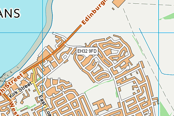 EH32 9FD map - OS VectorMap District (Ordnance Survey) EH32 9FD map - OS VectorMap District (Ordnance Survey)