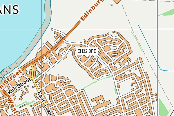 EH32 9FE map - OS VectorMap District (Ordnance Survey) EH32 9FE map - OS VectorMap District (Ordnance Survey)