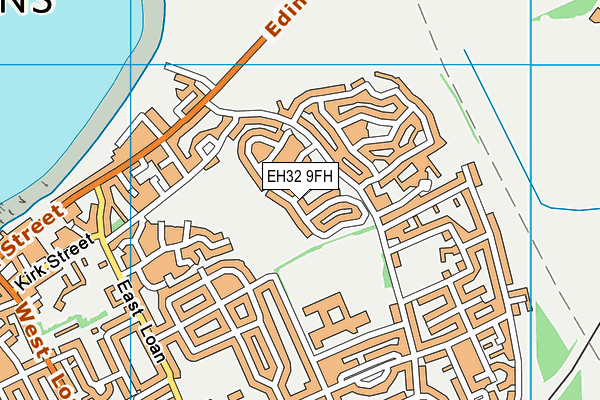 EH32 9FH map - OS VectorMap District (Ordnance Survey) EH32 9FH map - OS VectorMap District (Ordnance Survey)
