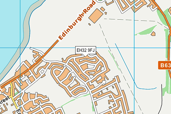 EH32 9FJ map - OS VectorMap District (Ordnance Survey) EH32 9FJ map - OS VectorMap District (Ordnance Survey)