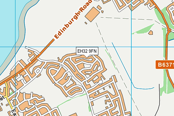 EH32 9FN map - OS VectorMap District (Ordnance Survey) EH32 9FN map - OS VectorMap District (Ordnance Survey)