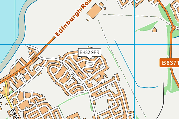 EH32 9FR map - OS VectorMap District (Ordnance Survey) EH32 9FR map - OS VectorMap District (Ordnance Survey)