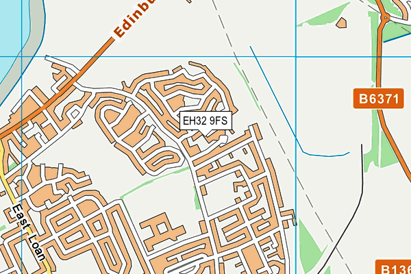 EH32 9FS map - OS VectorMap District (Ordnance Survey) EH32 9FS map - OS VectorMap District (Ordnance Survey)
