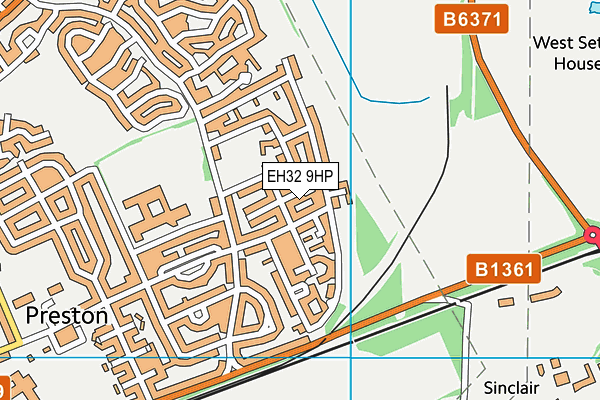 EH32 9HP map - OS VectorMap District (Ordnance Survey) EH32 9HP map - OS VectorMap District (Ordnance Survey)