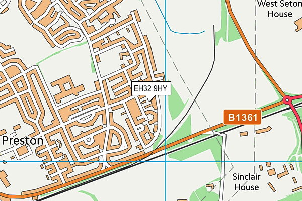 EH32 9HY map - OS VectorMap District (Ordnance Survey) EH32 9HY map - OS VectorMap District (Ordnance Survey)