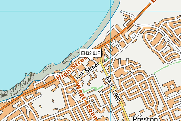 EH32 9JF map - OS VectorMap District (Ordnance Survey) EH32 9JF map - OS VectorMap District (Ordnance Survey)