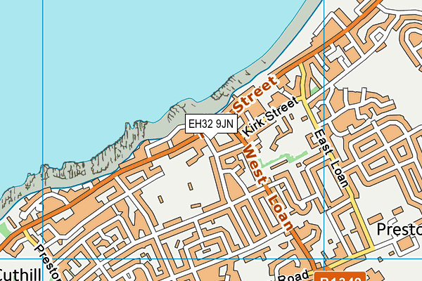EH32 9JN map - OS VectorMap District (Ordnance Survey) EH32 9JN map - OS VectorMap District (Ordnance Survey)