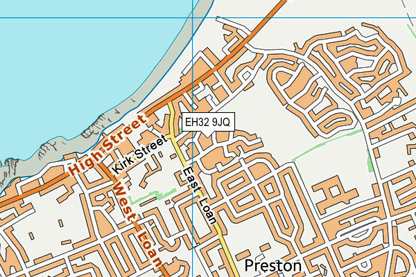 EH32 9JQ map - OS VectorMap District (Ordnance Survey) EH32 9JQ map - OS VectorMap District (Ordnance Survey)