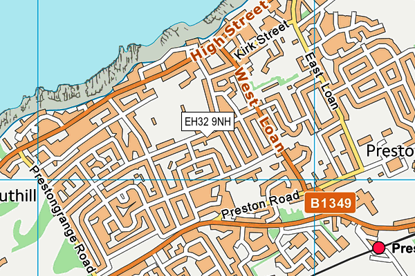 EH32 9NH map - OS VectorMap District (Ordnance Survey) EH32 9NH map - OS VectorMap District (Ordnance Survey)