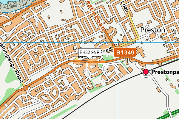 EH32 9NP map - OS VectorMap District (Ordnance Survey) EH32 9NP map - OS VectorMap District (Ordnance Survey)