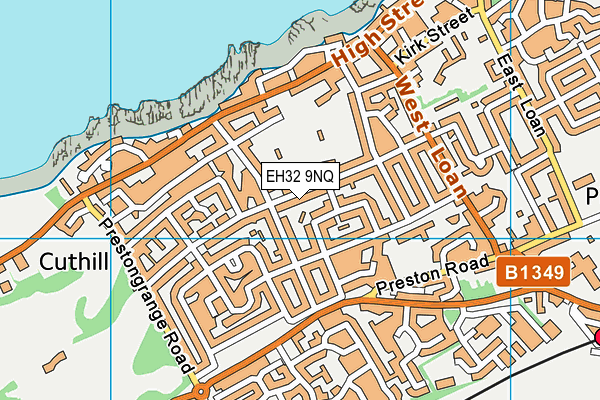 EH32 9NQ map - OS VectorMap District (Ordnance Survey) EH32 9NQ map - OS VectorMap District (Ordnance Survey)