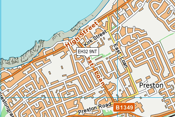 EH32 9NT map - OS VectorMap District (Ordnance Survey) EH32 9NT map - OS VectorMap District (Ordnance Survey)