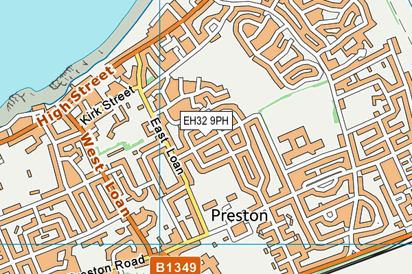 EH32 9PH map - OS VectorMap District (Ordnance Survey) EH32 9PH map - OS VectorMap District (Ordnance Survey)