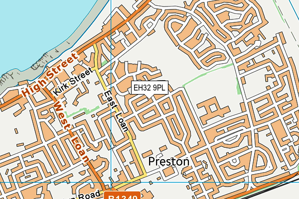 EH32 9PL map - OS VectorMap District (Ordnance Survey) EH32 9PL map - OS VectorMap District (Ordnance Survey)