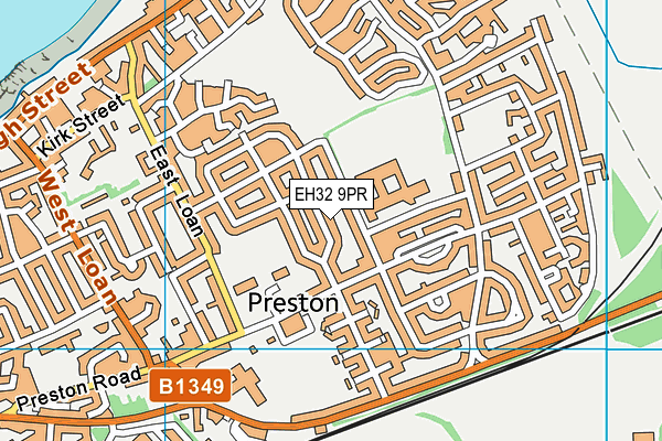 EH32 9PR map - OS VectorMap District (Ordnance Survey) EH32 9PR map - OS VectorMap District (Ordnance Survey)