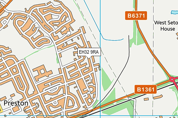 EH32 9RA map - OS VectorMap District (Ordnance Survey) EH32 9RA map - OS VectorMap District (Ordnance Survey)