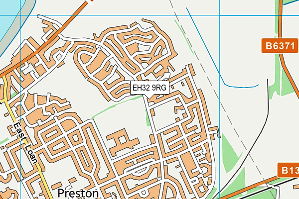 EH32 9RG map - OS VectorMap District (Ordnance Survey) EH32 9RG map - OS VectorMap District (Ordnance Survey)