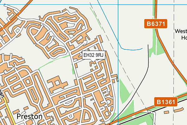 EH32 9RJ map - OS VectorMap District (Ordnance Survey) EH32 9RJ map - OS VectorMap District (Ordnance Survey)