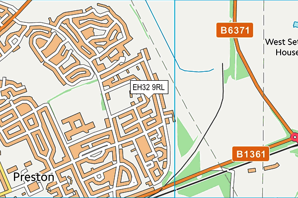 EH32 9RL map - OS VectorMap District (Ordnance Survey) EH32 9RL map - OS VectorMap District (Ordnance Survey)