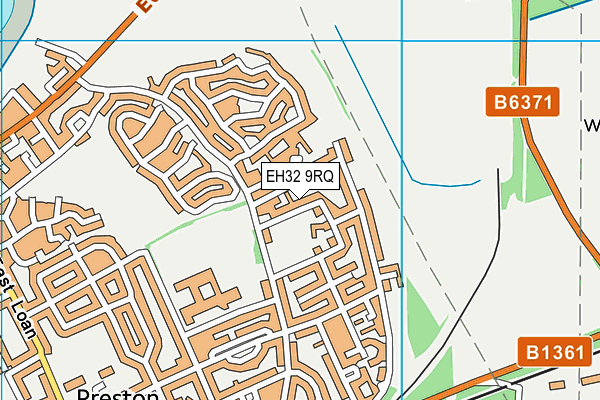 EH32 9RQ map - OS VectorMap District (Ordnance Survey)