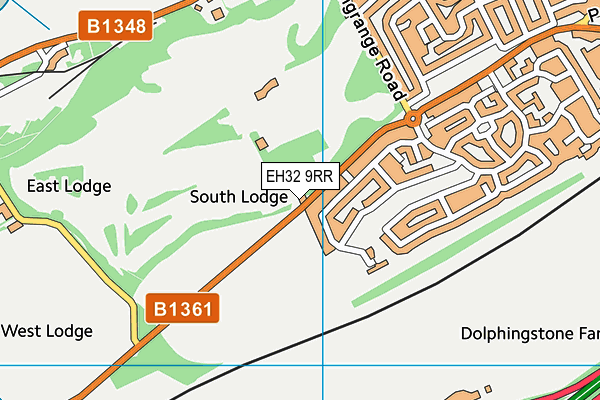 EH32 9RR map - OS VectorMap District (Ordnance Survey) EH32 9RR map - OS VectorMap District (Ordnance Survey)