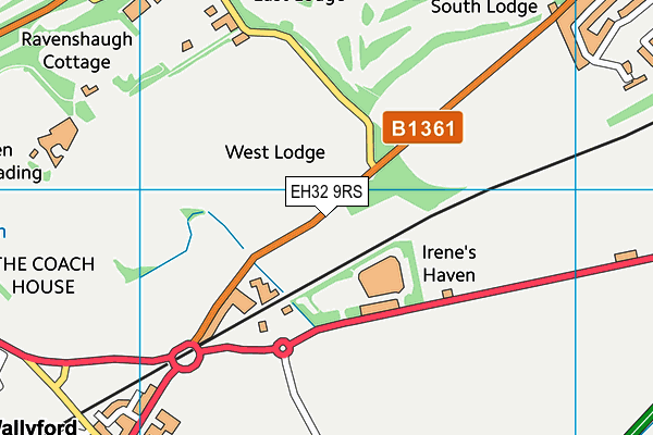 EH32 9RS map - OS VectorMap District (Ordnance Survey) EH32 9RS map - OS VectorMap District (Ordnance Survey)