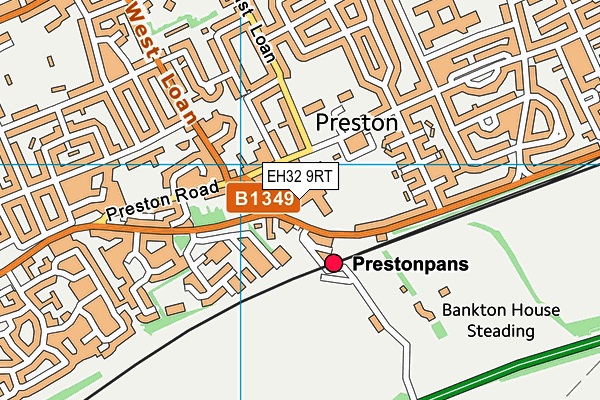 EH32 9RT map - OS VectorMap District (Ordnance Survey) EH32 9RT map - OS VectorMap District (Ordnance Survey)