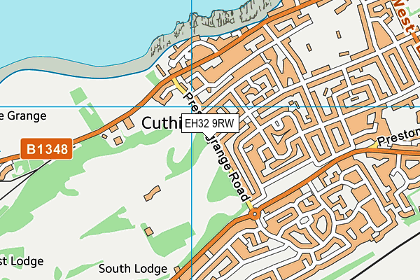 EH32 9RW map - OS VectorMap District (Ordnance Survey) EH32 9RW map - OS VectorMap District (Ordnance Survey)