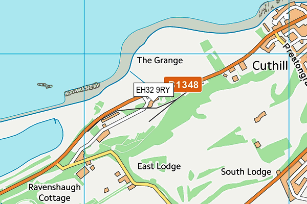 EH32 9RY map - OS VectorMap District (Ordnance Survey)