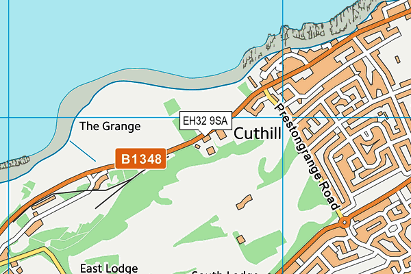 EH32 9SA map - OS VectorMap District (Ordnance Survey) EH32 9SA map - OS VectorMap District (Ordnance Survey)