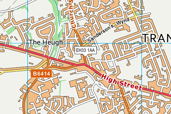 EH33 1AA map - OS VectorMap District (Ordnance Survey) EH33 1AA map - OS VectorMap District (Ordnance Survey)