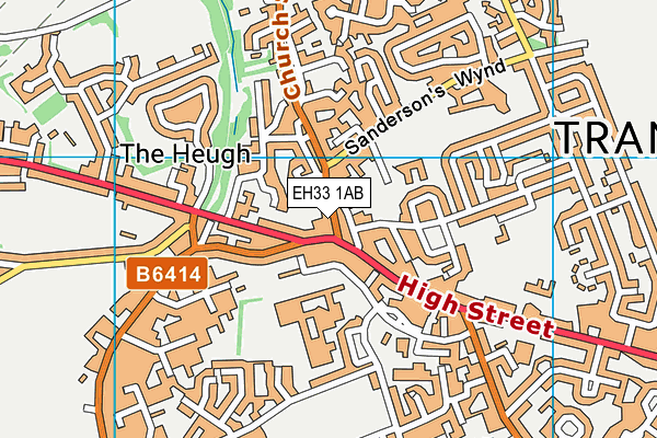 EH33 1AB map - OS VectorMap District (Ordnance Survey)