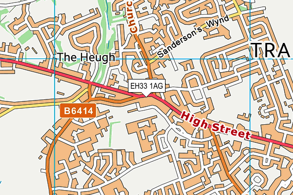 EH33 1AG map - OS VectorMap District (Ordnance Survey) EH33 1AG map - OS VectorMap District (Ordnance Survey)