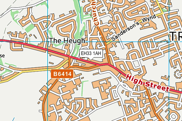 EH33 1AH map - OS VectorMap District (Ordnance Survey) EH33 1AH map - OS VectorMap District (Ordnance Survey)