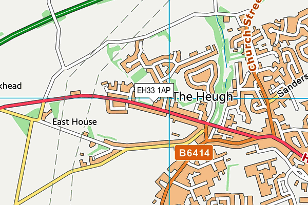 EH33 1AP map - OS VectorMap District (Ordnance Survey) EH33 1AP map - OS VectorMap District (Ordnance Survey)