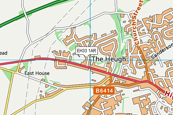 EH33 1AR map - OS VectorMap District (Ordnance Survey) EH33 1AR map - OS VectorMap District (Ordnance Survey)