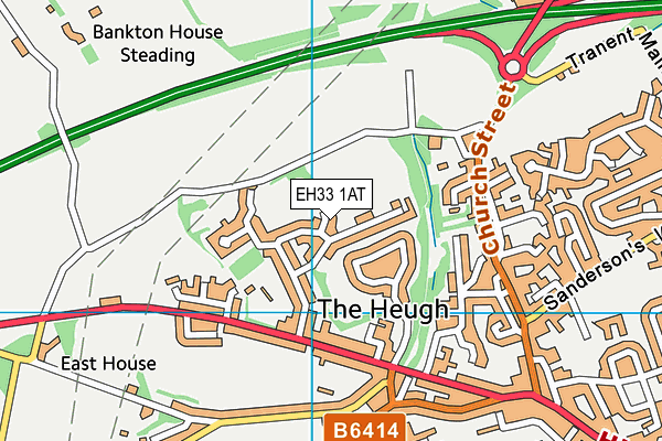 EH33 1AT map - OS VectorMap District (Ordnance Survey) EH33 1AT map - OS VectorMap District (Ordnance Survey)
