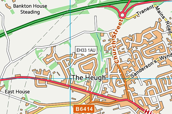 EH33 1AU map - OS VectorMap District (Ordnance Survey) EH33 1AU map - OS VectorMap District (Ordnance Survey)