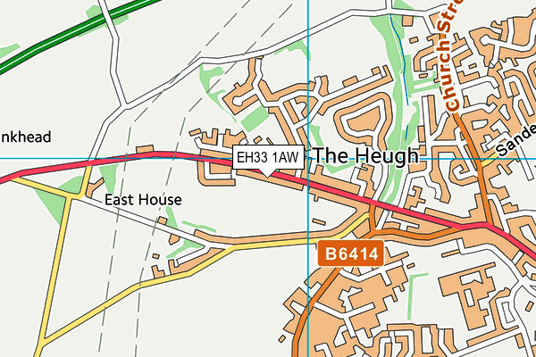 EH33 1AW map - OS VectorMap District (Ordnance Survey) EH33 1AW map - OS VectorMap District (Ordnance Survey)