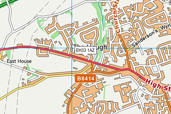 EH33 1AZ map - OS VectorMap District (Ordnance Survey) EH33 1AZ map - OS VectorMap District (Ordnance Survey)