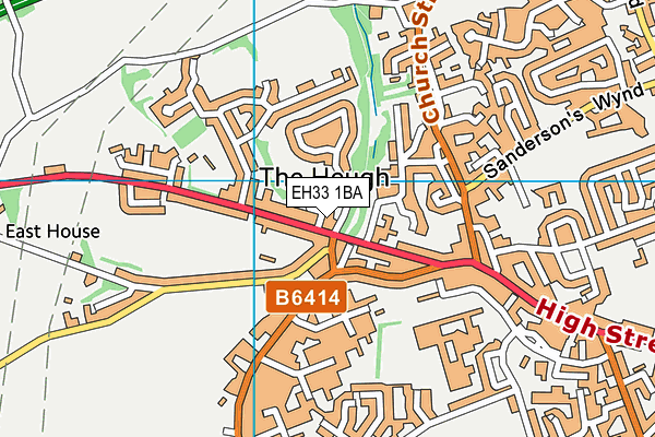 EH33 1BA map - OS VectorMap District (Ordnance Survey) EH33 1BA map - OS VectorMap District (Ordnance Survey)