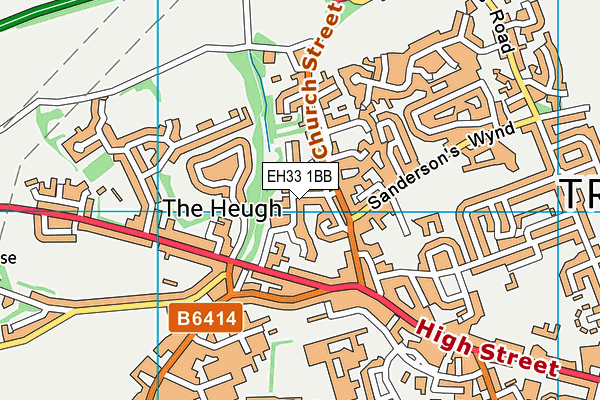 EH33 1BB map - OS VectorMap District (Ordnance Survey) EH33 1BB map - OS VectorMap District (Ordnance Survey)