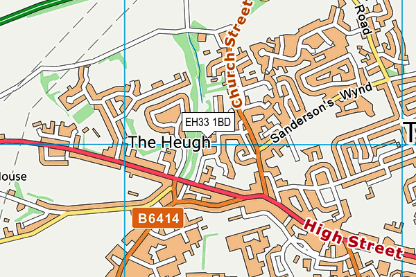 EH33 1BD map - OS VectorMap District (Ordnance Survey) EH33 1BD map - OS VectorMap District (Ordnance Survey)